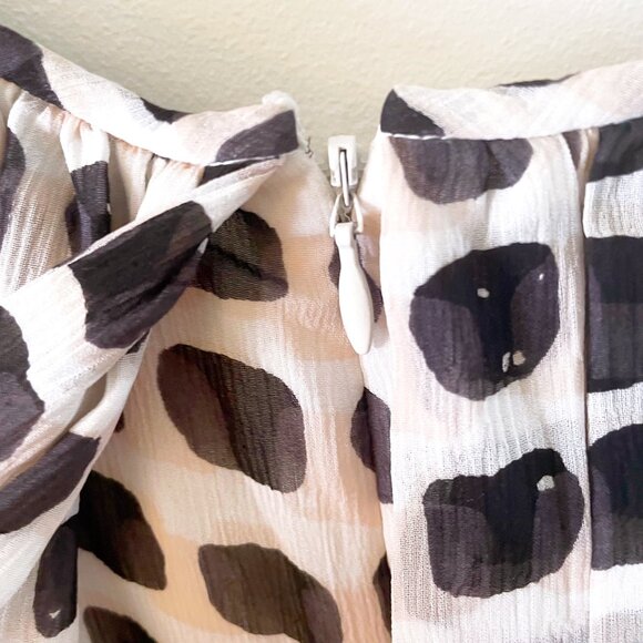 Kate Spade New York Island Stamp Chiffon Dress, Size 6 - Picture 5 of 6